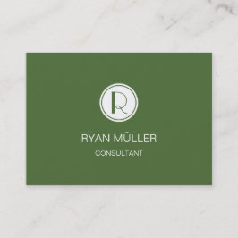 Elegante professionele boomtop en monogram visitekaartje