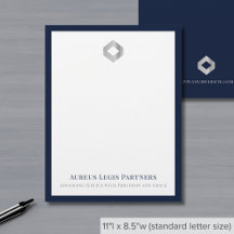 Elegante professionele briefhoofd aangepaste Logo