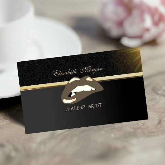 Elegante Professionele Chic Luxe Lippen Visitekaartje