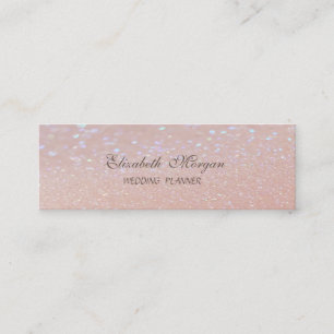 Elegante Professionele Chic  Moderne Glitterende B Mini Visitekaartje
