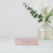Elegante Professionele Chic Moderne Glitterende B Mini Visitekaartje (Staand voorkant)