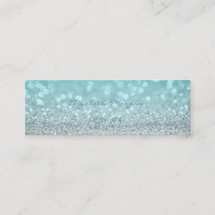 Elegante Professionele Chic Moderne Glitterende B Mini Visitekaartje