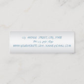 Elegante Professionele Chic Moderne Glitterende B Mini Visitekaartje (Achterkant)