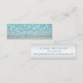 Elegante Professionele Chic Moderne Glitterende B Mini Visitekaartje (Voorkant / Achterkant)