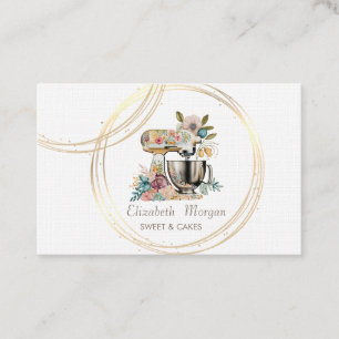 Elegante Professionele  Cirkels Bloem Cake Mixer Visitekaartje