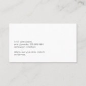 Elegante professionele cursief / Make-up Visitekaartje (Achterkant)