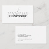 Elegante professionele cursief / Make-up Visitekaartje (Voorkant / Achterkant)