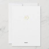 Elegante Professionele Custom Logo Golden Christma Feestdagenkaart (Achterkant)