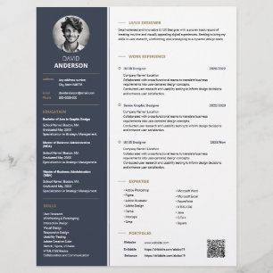 Elegante professionele CV-sjabloon