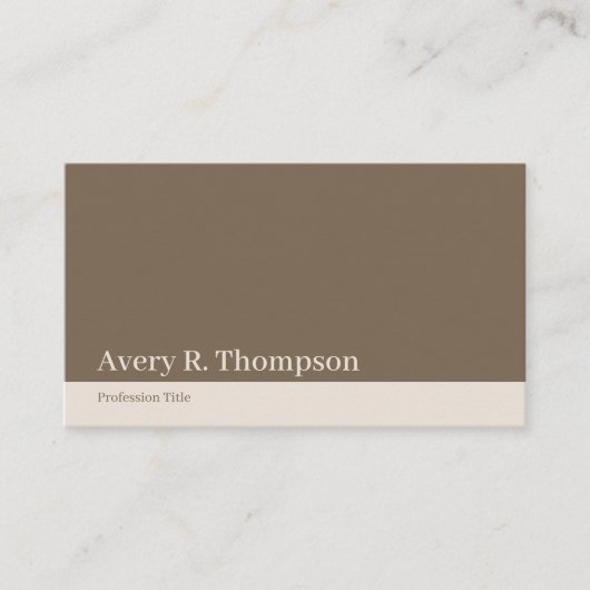 Elegante professionele eenvoudige minimalistische  visitekaartje (Voorkant)