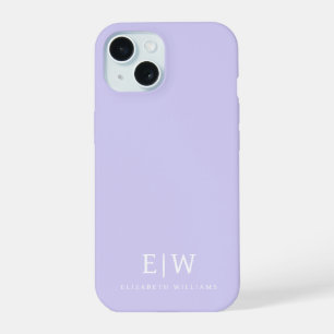 Elegante Professionele Eenvoudige Monogram Minimal iPhone 15 Case