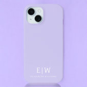 Elegante Professionele Eenvoudige Monogram Minimal iPhone 15 Case