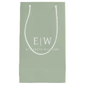 Elegante professionele eenvoudige monogram minimal klein cadeauzakje (Voorkant)
