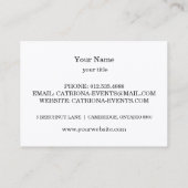 Elegante professionele effen moderne zwart gouden  visitekaartje (Achterkant)