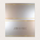 Elegante professionele excellente moderne Sjabloon Visitekaartje (Buitenkant ongevouwen)