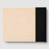 Elegante professionele faux tweed pensioen gastenboek (Achterkant)