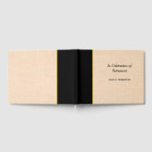 Elegante professionele faux tweed pensioen gastenboek (Volledig)