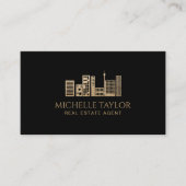 Elegante professionele foto makelaar onroerend goe visitekaartje (Voorkant)