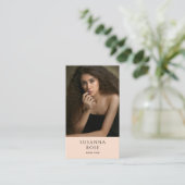 Elegante professionele foto modern visitekaartje (Staand voorkant)