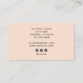 Elegante professionele foto modern visitekaartje (Achterkant)