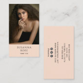 Elegante professionele foto modern visitekaartje (Voorkant / Achterkant)