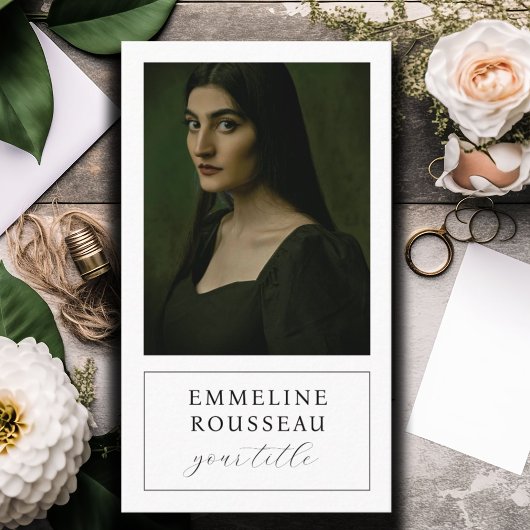 Elegante professionele foto visitekaartje