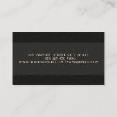 Elegante Professionele Glitter Haardroger Visitekaartje (Achterkant)
