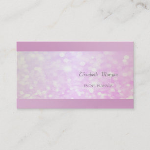 Elegante Professionele Glitterende Bokeh Visitekaartje