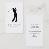 Elegante professionele Golf instructeur coach Visitekaartje (Voorkant / Achterkant)