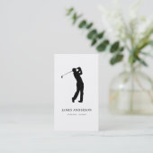 Elegante professionele Golf instructeur coach Visitekaartje (Staand voorkant)