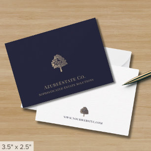 Elegante professionele gouden Logo Notitiekaartje