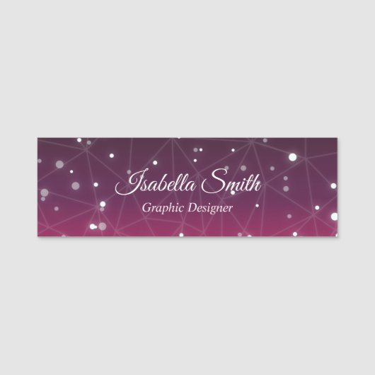 Elegante professionele grafisch ontwerper naamplaatje (Voorkant)