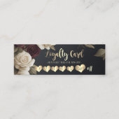 Elegante professionele harten Rozen Klantenkaartje (Voorkant)