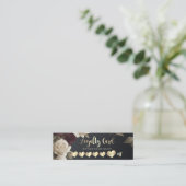 Elegante professionele harten Rozen Klantenkaartje (Staand voorkant)