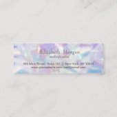  Elegante Professionele Holografische Harten Klantenkaartje (Achterkant)