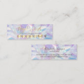  Elegante Professionele Holografische Harten Klantenkaartje (Voorkant / Achterkant)