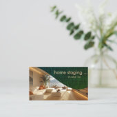 Elegante professionele home staging visitekaartje (Staand voorkant)