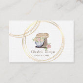 Elegante professionele kringen Retro Cake Mixer Visitekaartje (Voorkant)