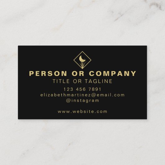 Elegante professionele landschap tuinieren Yard Ca Visitekaartje (Achterkant)