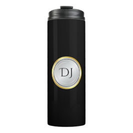 Elegante professionele look met monogram thermosbeker