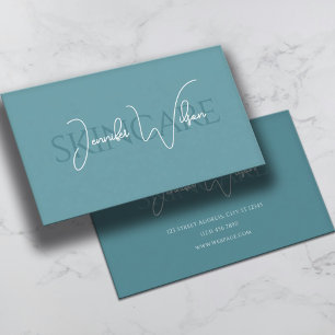 Elegante professionele minimalistische huidverzorg visitekaartje