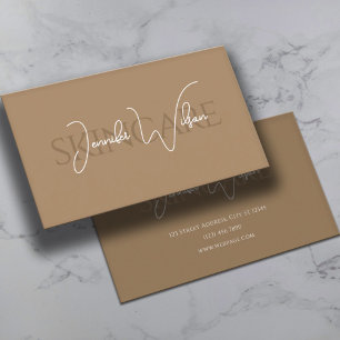 Elegante professionele minimalistische huidverzorg visitekaartje