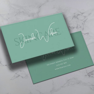Elegante professionele minimalistische huidverzorg visitekaartje