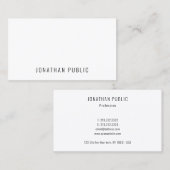 Elegante professionele minimalistische Sjabloon Ee Visitekaartje (Voorkant / Achterkant)