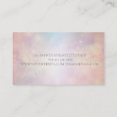 Elegante Professionele Moderne, Bokeh Zilveren Lot Visitekaartje (Achterkant)