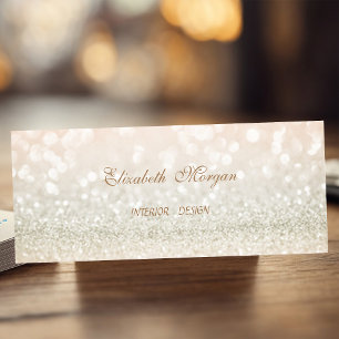 Elegante Professionele Moderne Glitterende Bokeh Mini Visitekaartje