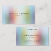 Elegante Professionele Moderne Kleurrijke Abstract Visitekaartje (Voorkant / Achterkant)