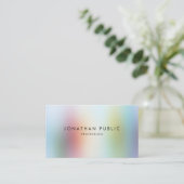 Elegante Professionele Moderne Kleurrijke Abstract Visitekaartje (Staand voorkant)