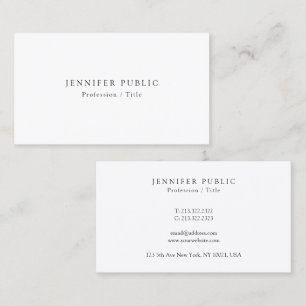 Elegante professionele moderne minimalistische ont visitekaartje