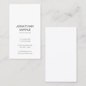 Elegante professionele moderne Sjabloon verticaal Visitekaartje (Voorkant / Achterkant)